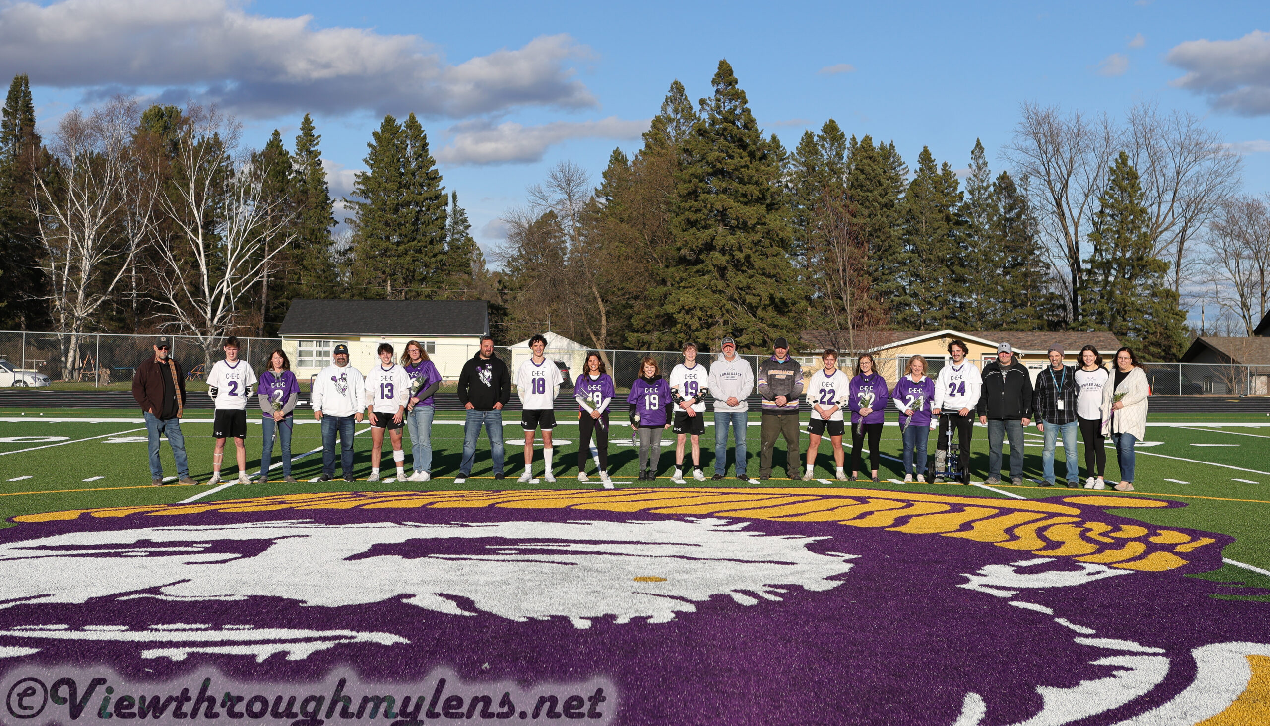 CEC Boys' Lacrosse Senior Night Group Photo